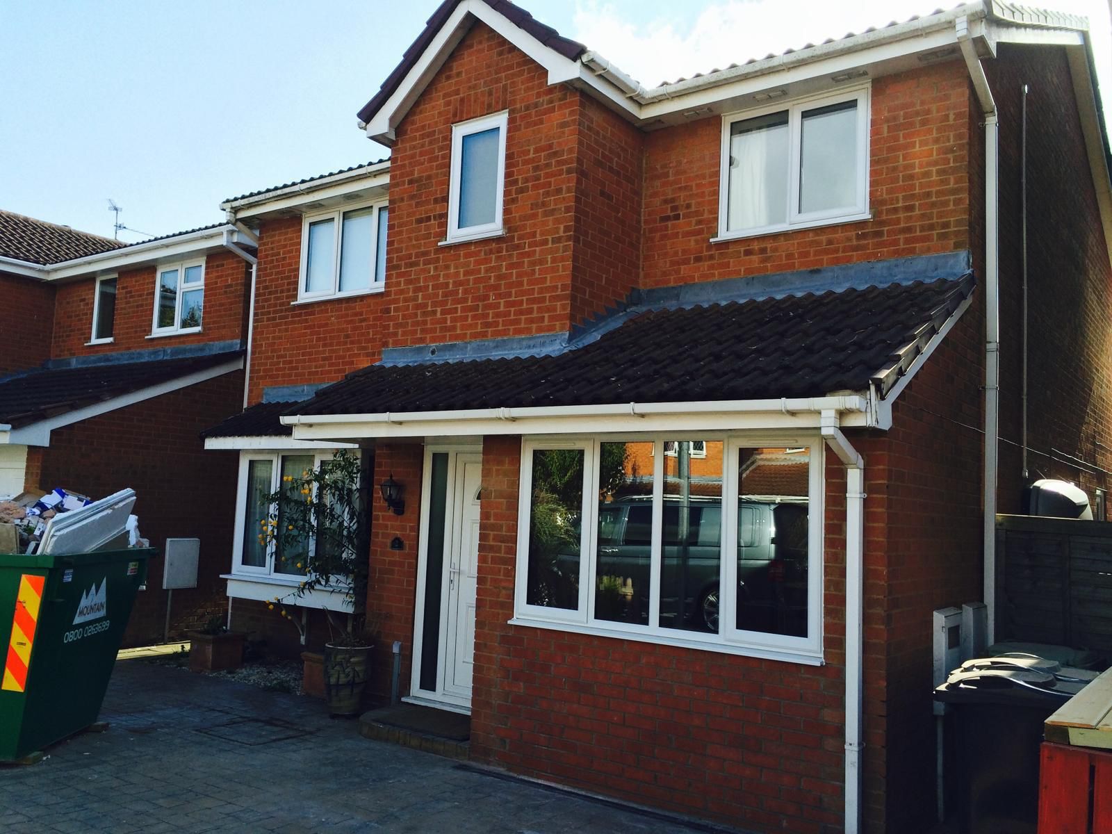 New brick porch and frontage extension on a Norfolk home | home extensions in King's Lynn by Humphries Construction